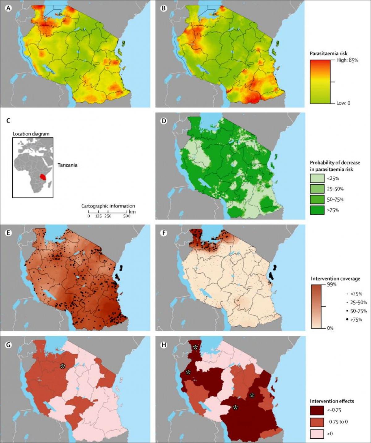 Harta e tanzani malaria 