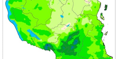 Harta e tanzani klimës
